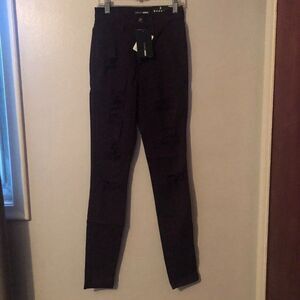 FASHION NOVA Jeans Sz 3 Distressed High Rise